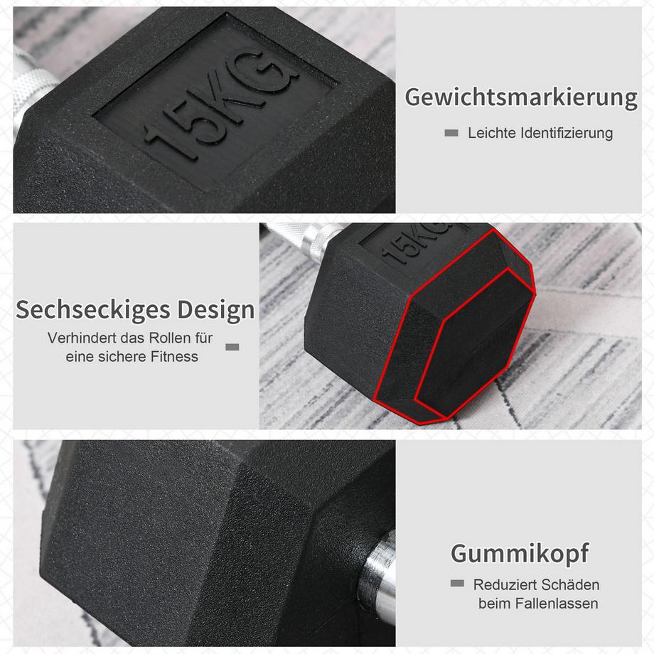 HOMCOM  Gummi-Hantel 