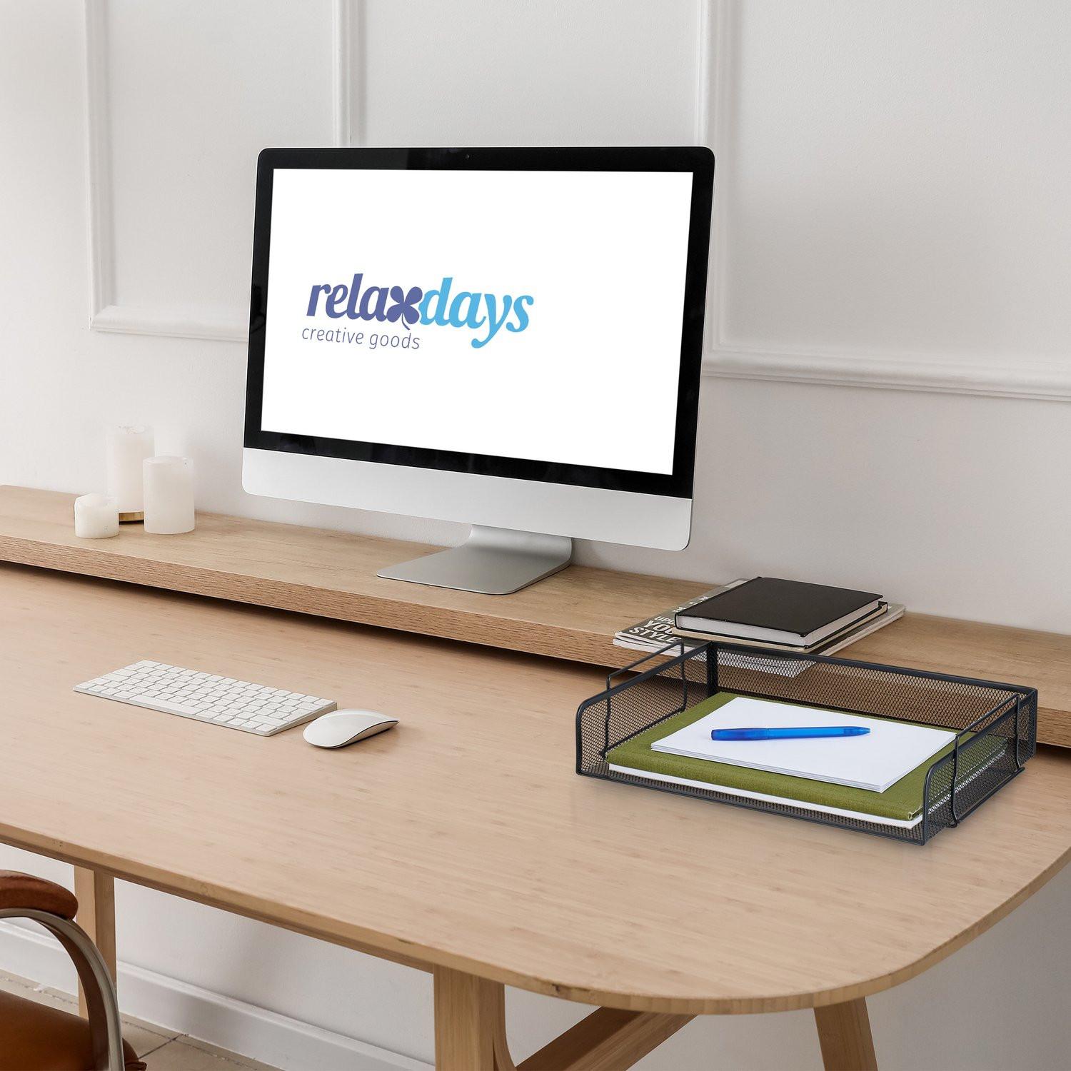 B2X Bac à documents en métal empilable  