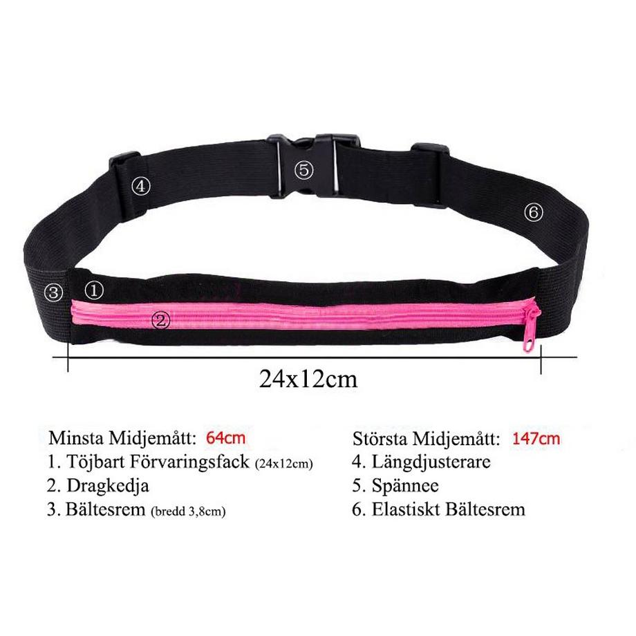 eStore  Sportgürtel / Bauchtasche - Blau 