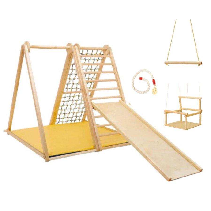 Image of Klettergerüst Für Kinder, Zebra, Junior Set, Gelb Montessori® Sport&gym Unisex Schwarz Leicht ONE SIZE