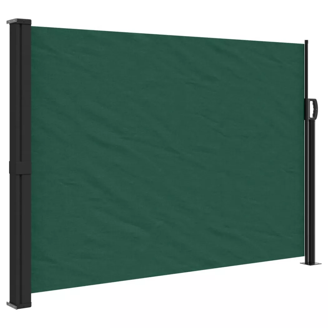 VidaXL - tenda da sole laterale retrattile, One Size, Verde