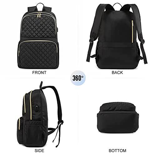 Only-bags.store Eleganter Schulrucksack Großer Tagesrucksack Wasserdichte Schultasche mit Laptopfach  