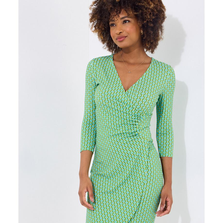 Joe Browns Robe Jersey Manches Longues Géométrique  