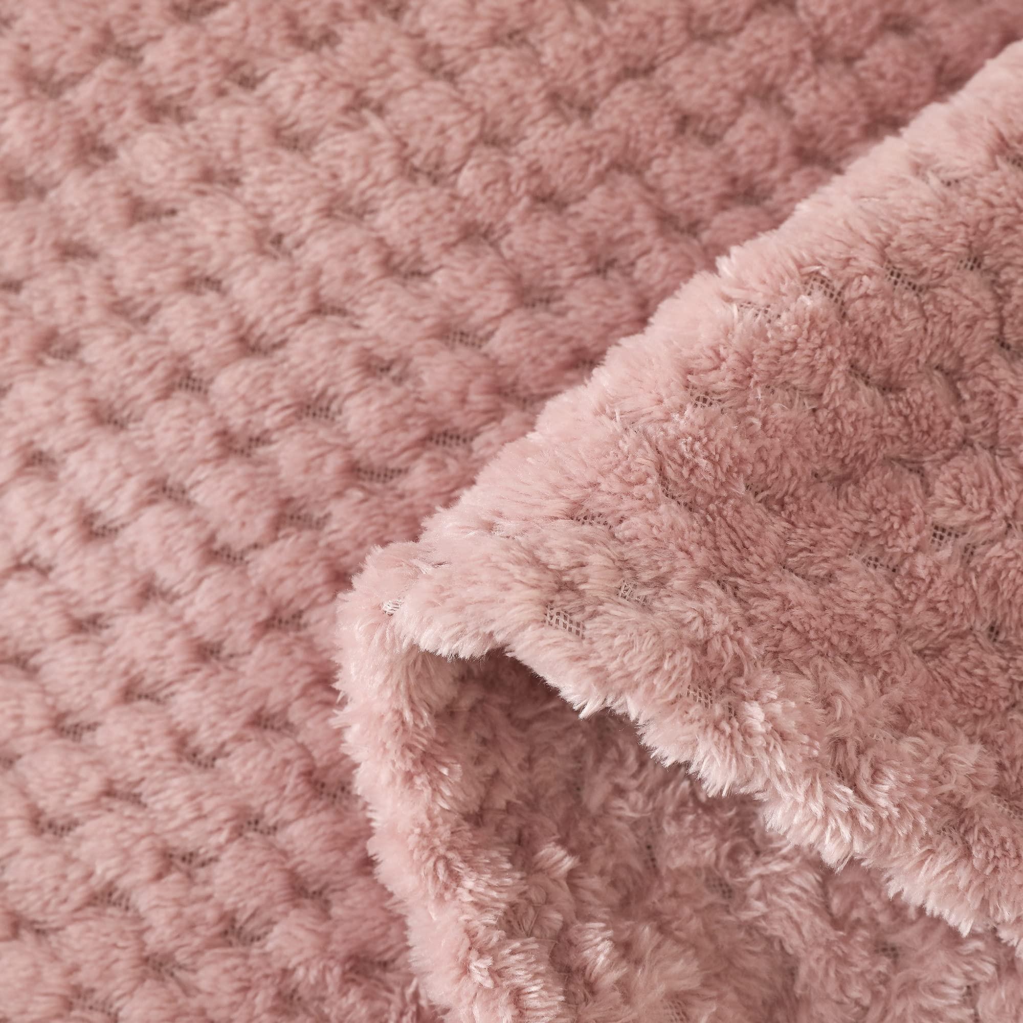 Alopini Coperta in pile super morbida e calda con motivo a nido d'ape  