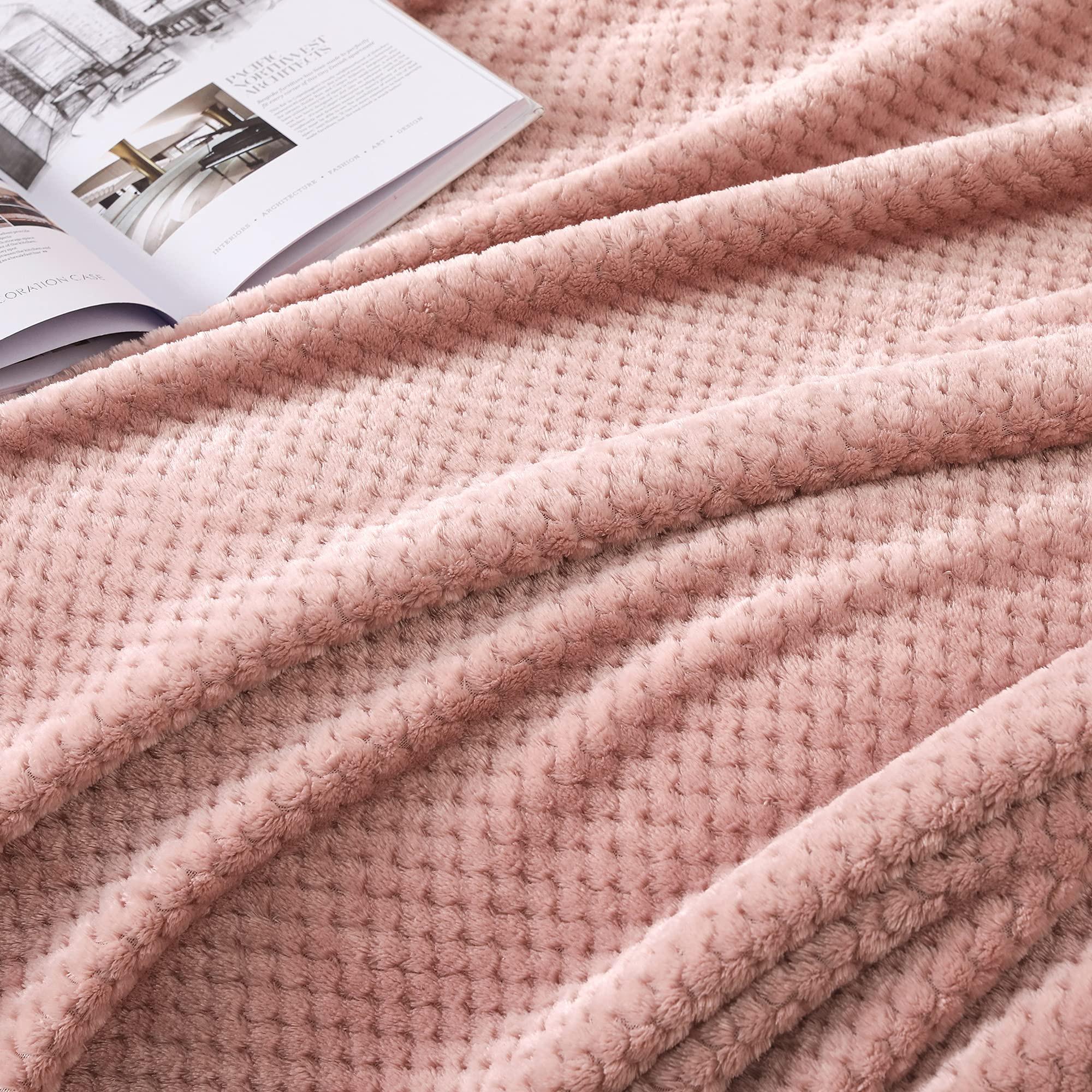 Alopini Coperta in pile super morbida e calda con motivo a nido d'ape  