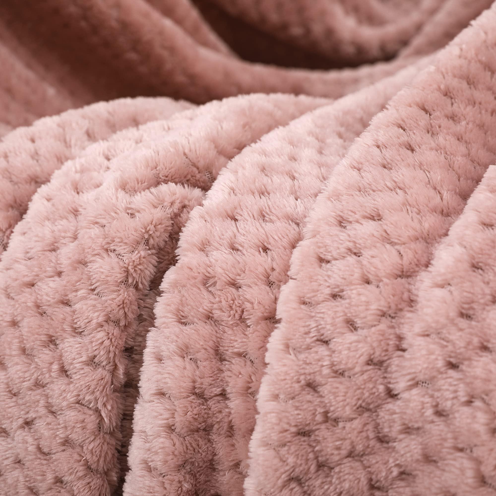 Alopini Coperta in pile super morbida e calda con motivo a nido d'ape  