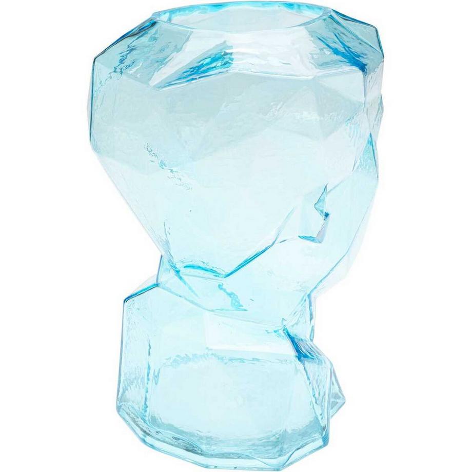 KARE Design Vase Prisma Face bleu clair 30  