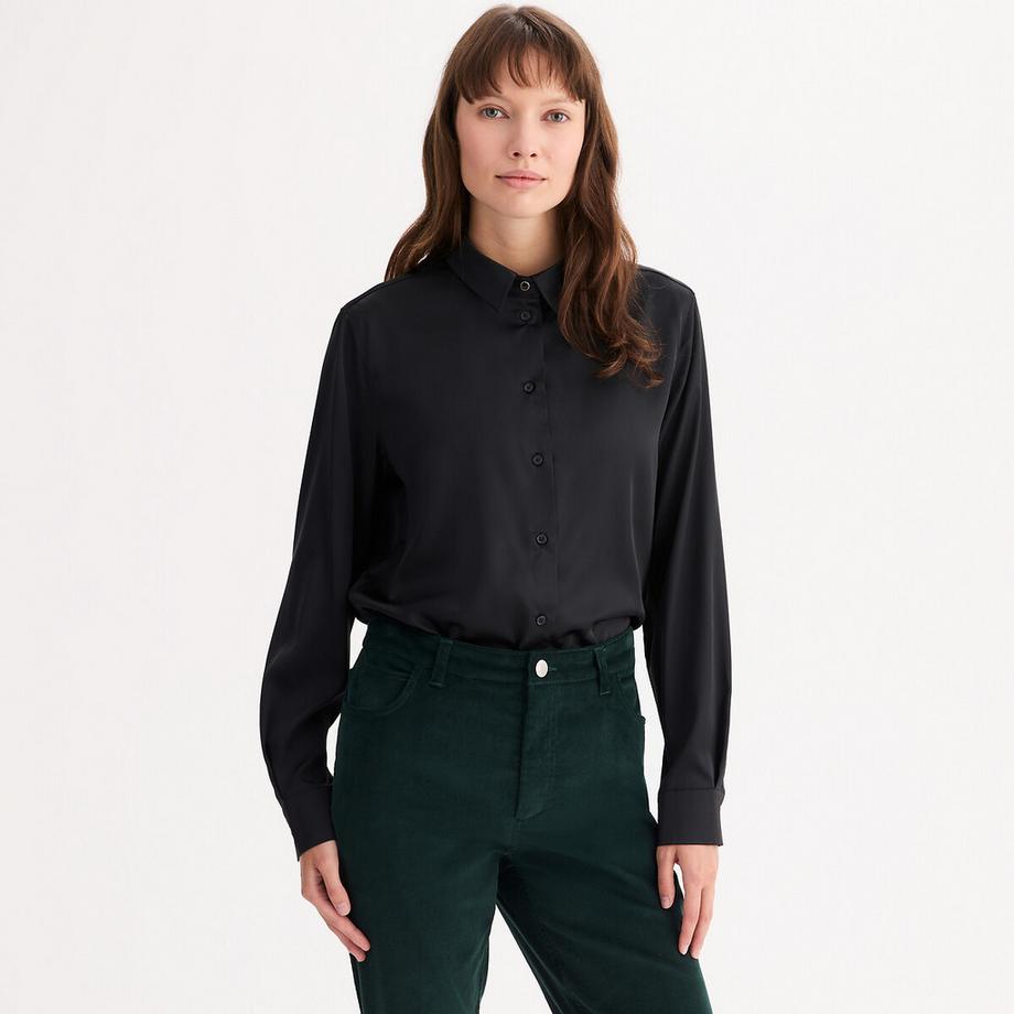 La Redoute Collections Camicia Blusa Raso Maniche Lunghe  