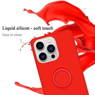 Cadorabo  Hülle für Apple iPhone 14 PRO MAX TPU Silikon mit Ring Liquid 