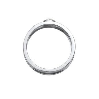 Elli  Ring Doppelring Solitär Kristalle 925 Silber 