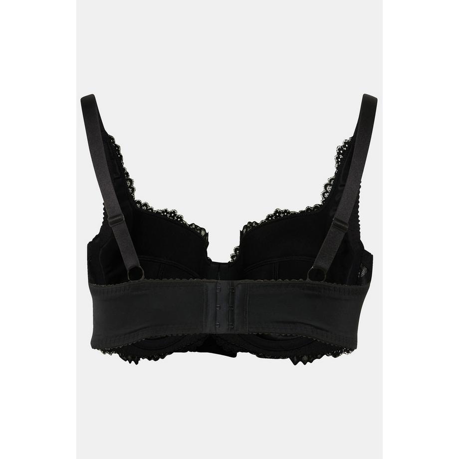 Ulla Popken Reggiseno Balconcino Coppe Morbide Ferretto Pizzo  