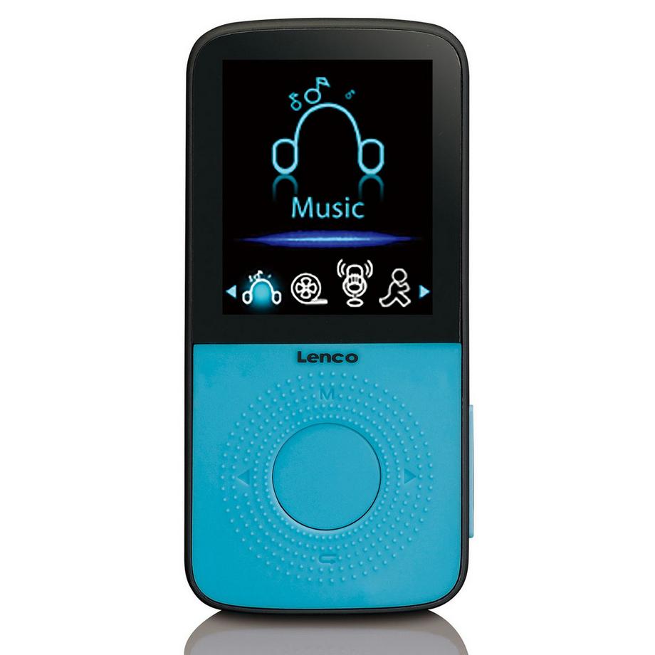 Lenco  PODO-153 blau Sport MP3 Player mit Pedometer 