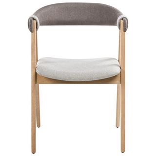 Beliani Set di 2 sedie da pranzo en Tessuto Classico DAY  