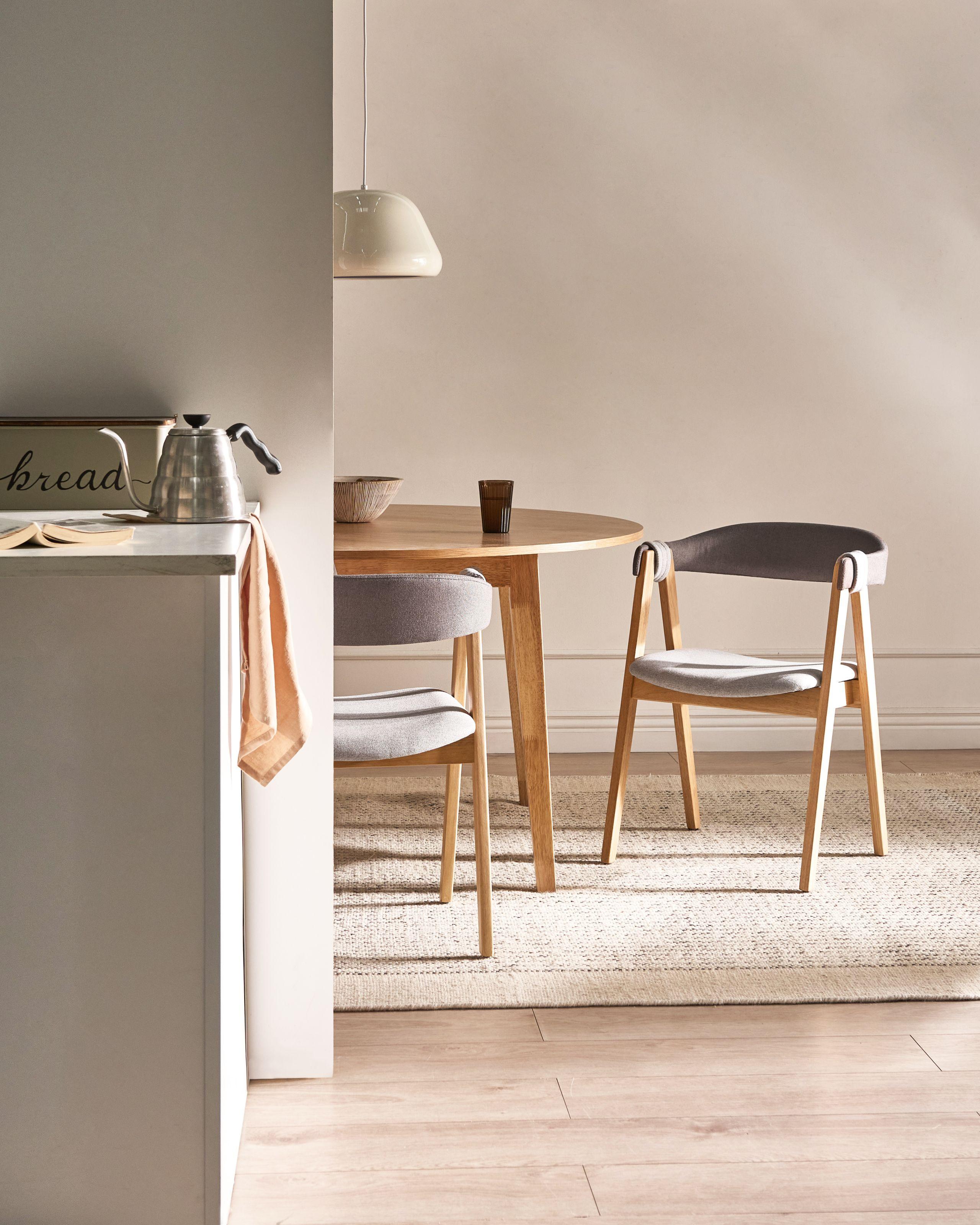 Beliani Set di 2 sedie da pranzo en Tessuto Classico DAY  