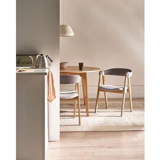 Beliani Set di 2 sedie da pranzo en Tessuto Classico DAY  