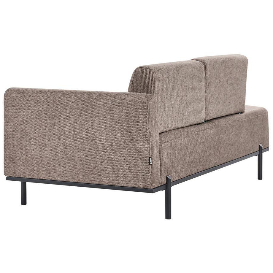 Beliani Chaise longue en Lin synthétique Minimaliste SAVASSE  