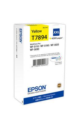 EPSON  EPSON Tintenpatrone XXL yellow T789440 WF 5110/5620 4000 Seiten 