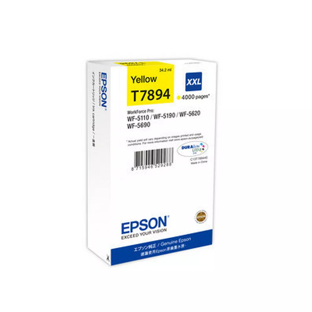 Epson – Tintenpatrone XXL yellow T789440 WF 5110/5620 4000 Seiten, Gelb Bunt, One Size