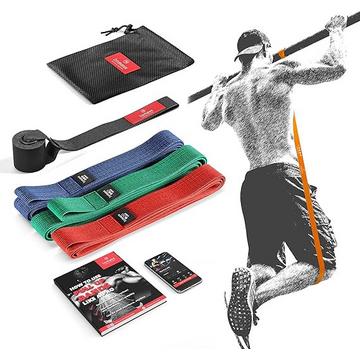 BeMaxx Fitness Klimmzugband 3er-Satz, Textil