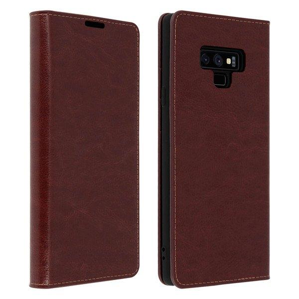 Avizar  Cover Echtleder Galaxy Note 9 Braun 