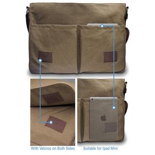 Only-bags.store Wasserdichte Canvas Messenger Aktentasche Laptoptasche  
