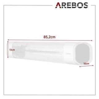 Arebos Chauffage radiant infrarouge Chauffage radiant avec télécommande 2000 W  