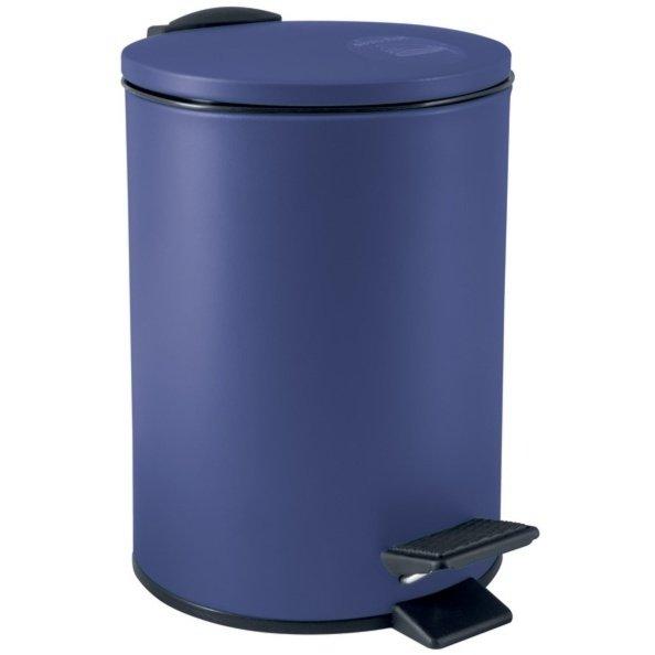 Image of Badezimmer Treteimer Steel ADELAR 3L Mattblau Badezimmer Treteimer Steel ADELAR 3L Mattblau