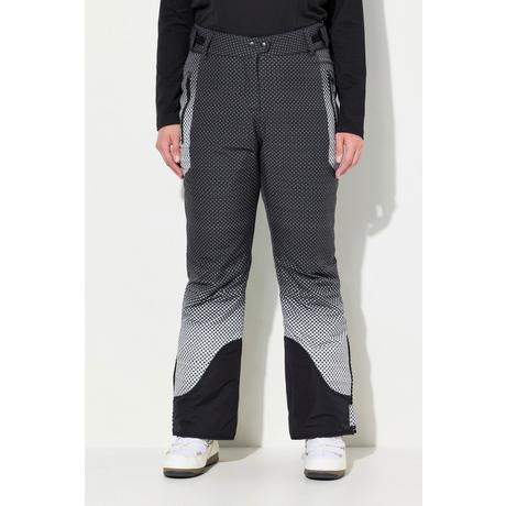 Ulla Popken  Pantalon de ski imperméable, pois, fermeture à scratch et jupe pare-neige 