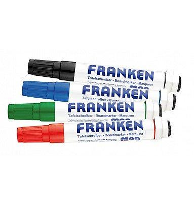 Franken  Franken Z1703 evidenziatore 4 pz Nero, Blu, Verde, Rosso 