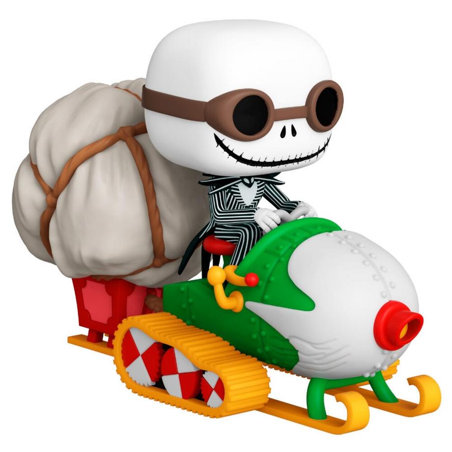 Figura POP Ride Nightmare Before Christmas Jack con occhiali e motoslitta