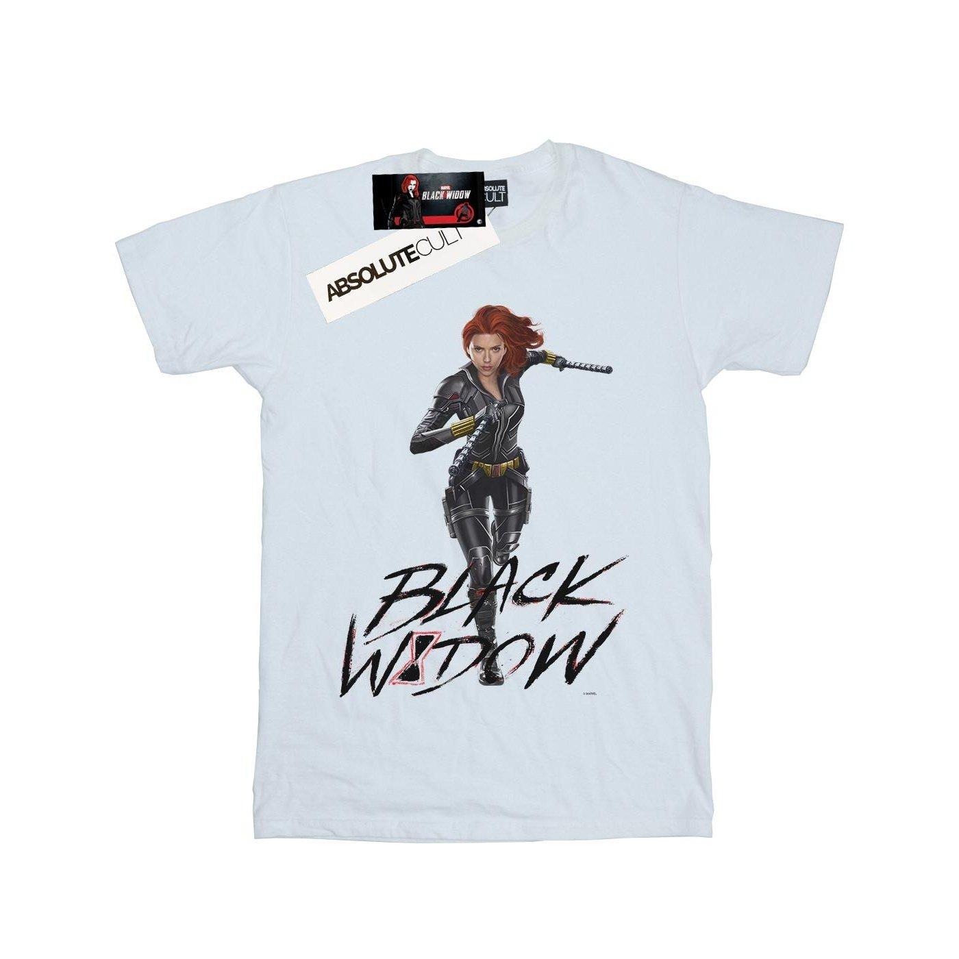Image of Black Widow Movie Natasha Running Tshirt Damen Weiss M