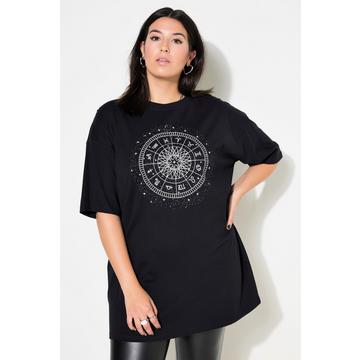 T-shirt oversize, imprimé signes du zodiaque