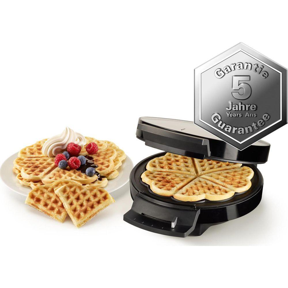 Trisa Trisa Waffle Pleasure 1 waffle 1000 W Nero, Argento  