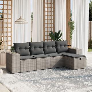 VidaXL set divano da giardino Polirattan  