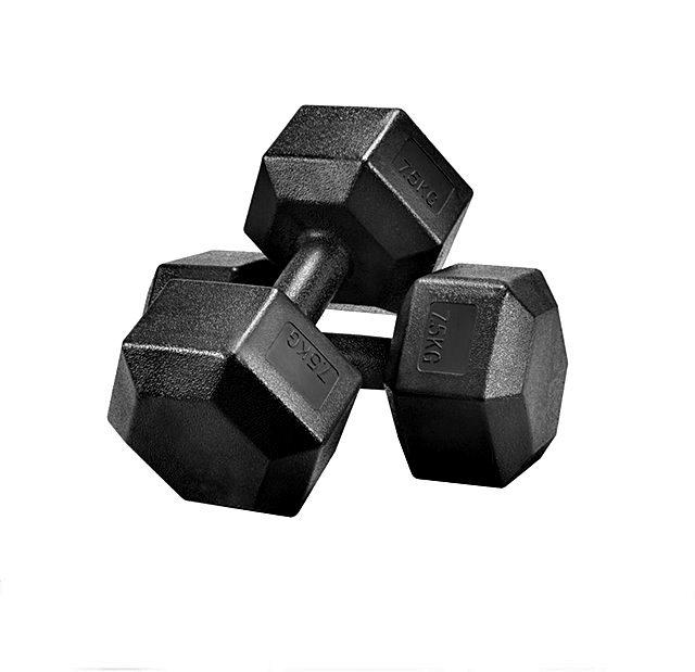Image of 2 X 7.5 Kg Hex Hanteln, Profi Kurzhanteln Hexagon Set 15 Kg Unisex 15 kg