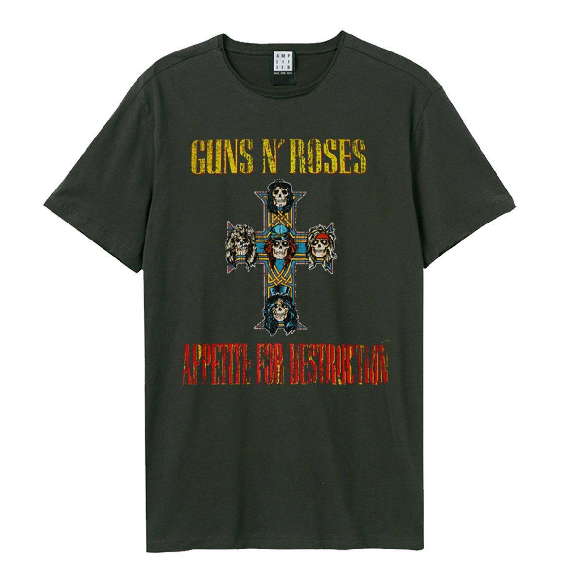 Image of "appetite For Destruction" Tshirt Damen Charcoal Black XS