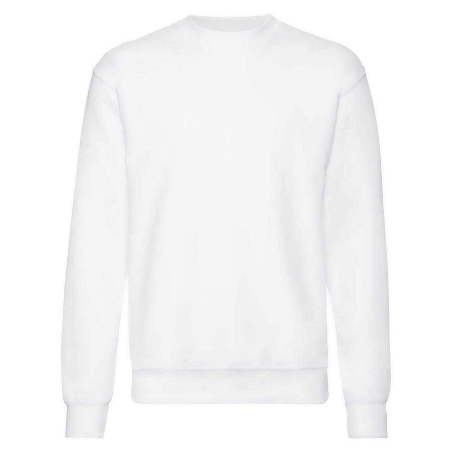 Image of Classic Sweatshirt Überschnittene Schulter Herren Weiss M