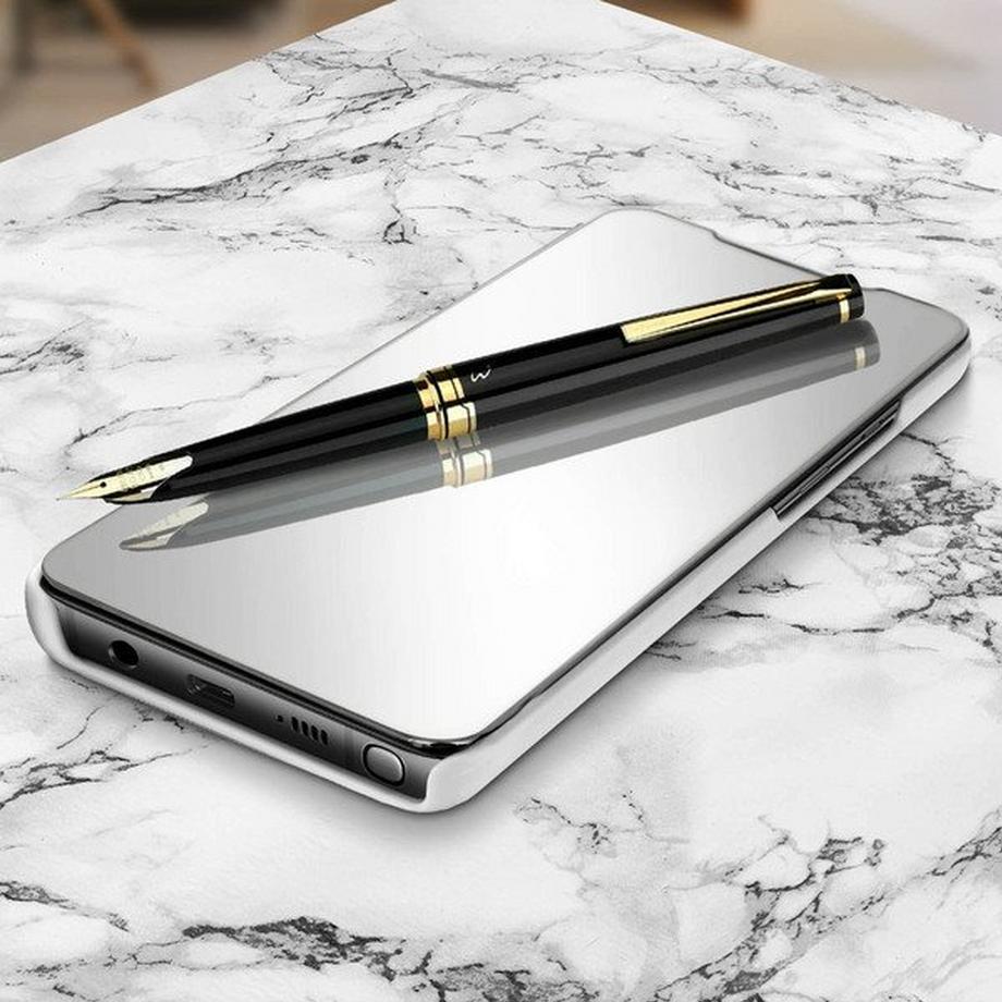 Avizar  Spiegelhülle Galaxy Note 10 Lite Silber 