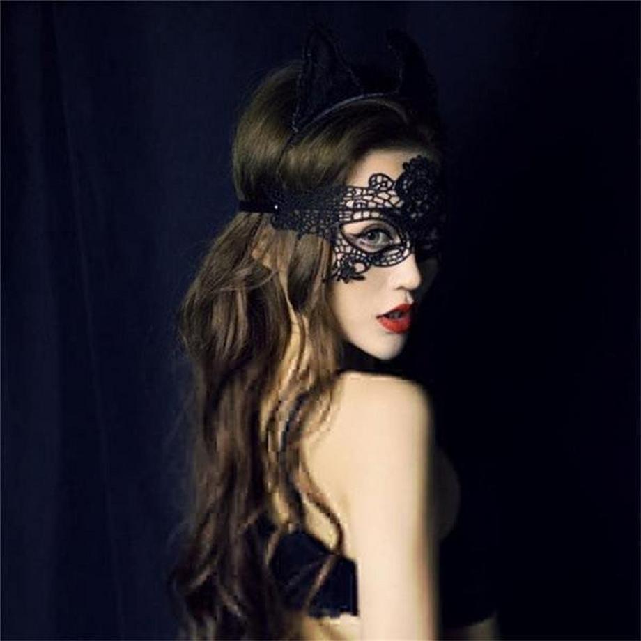 B2X  Glamouröse Maskerade-Maske in Spitze für Halloween 