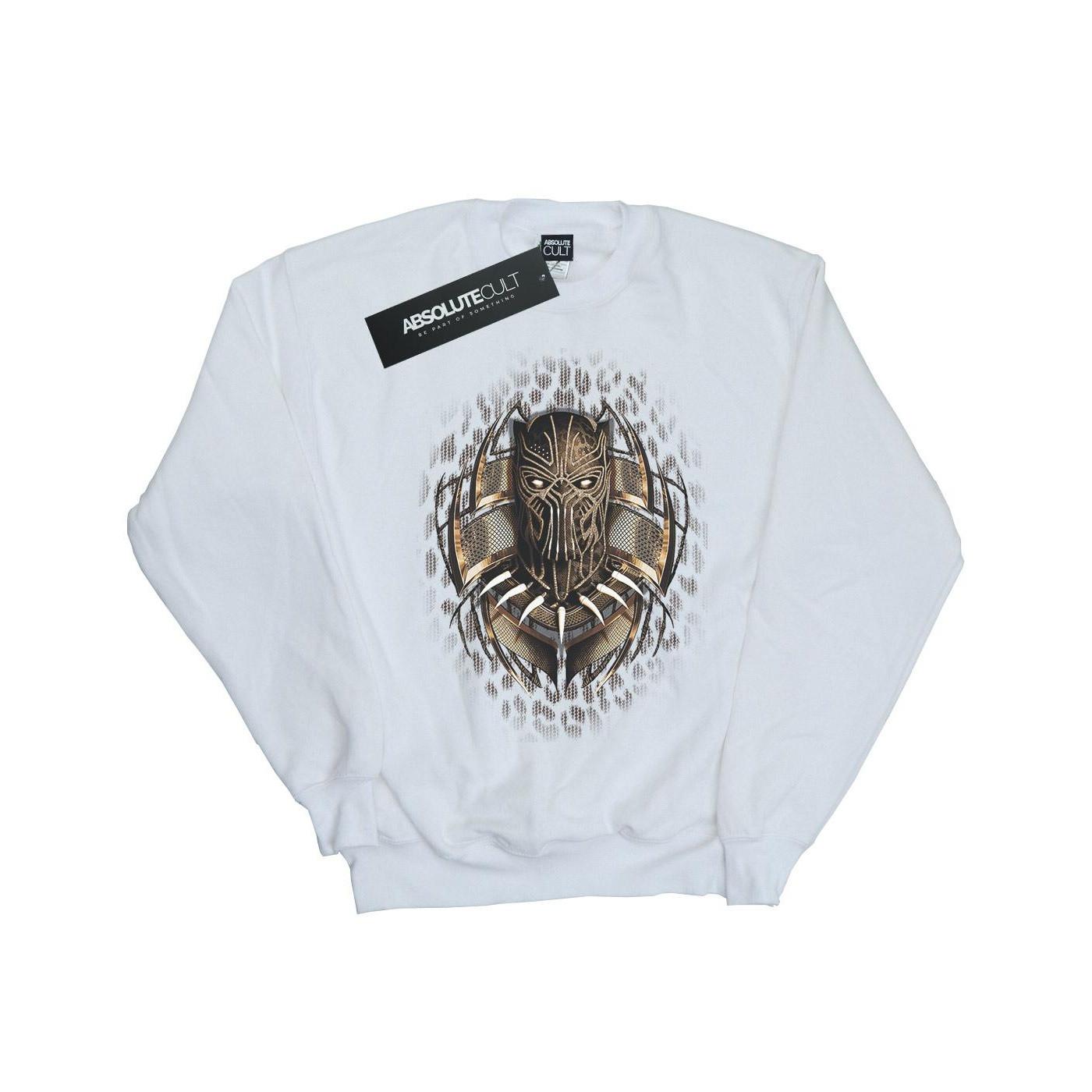 Image of Black Panther Gold Killmonger Sweatshirt Mädchen Weiss 140/146