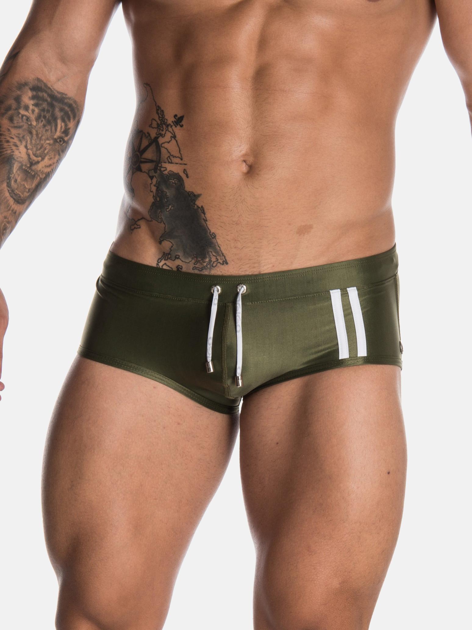 Image of Badeshorts Naval Herren Militärgrün XL