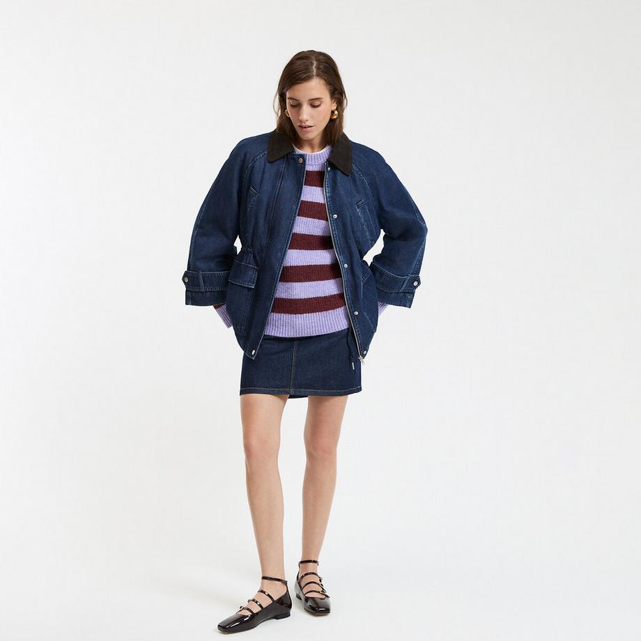 La Redoute Collections Manteau mi-long fermeture zippée  