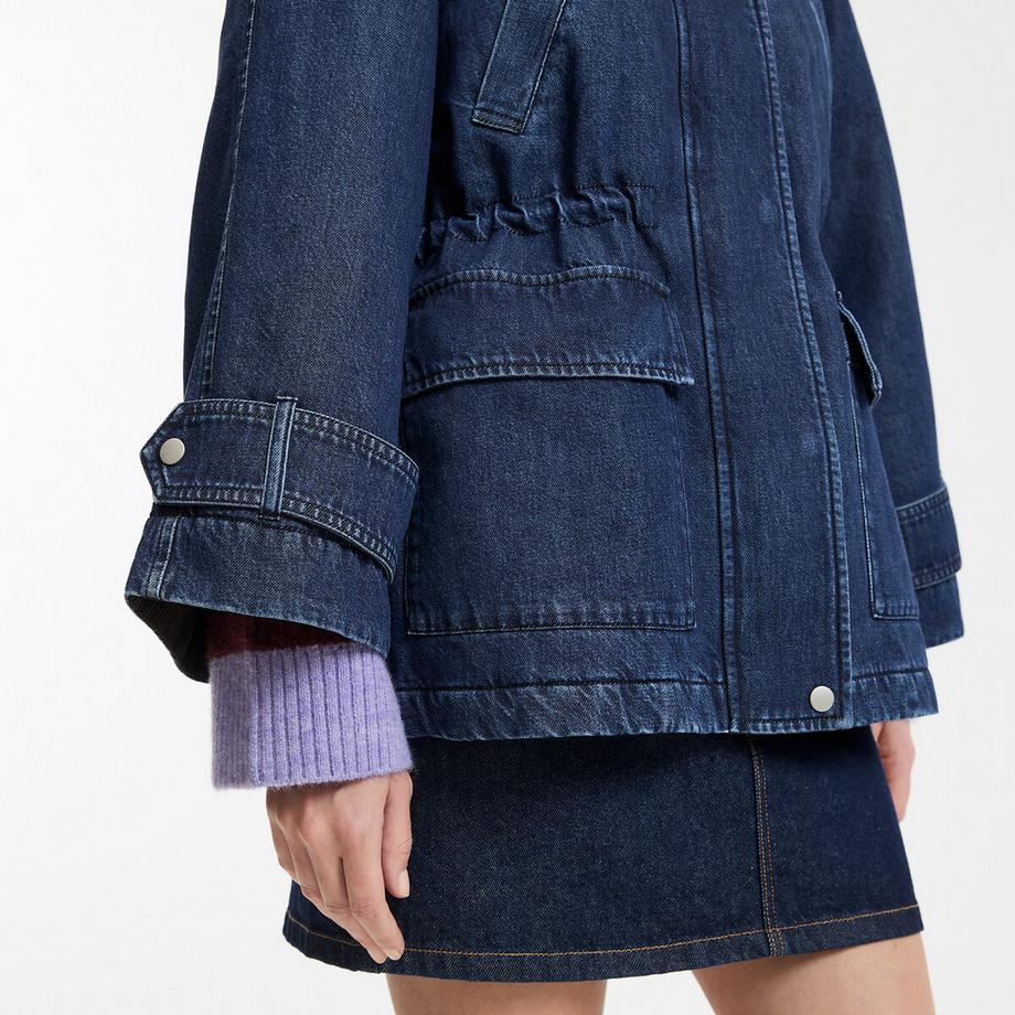 La Redoute Collections Manteau mi-long fermeture zippée  