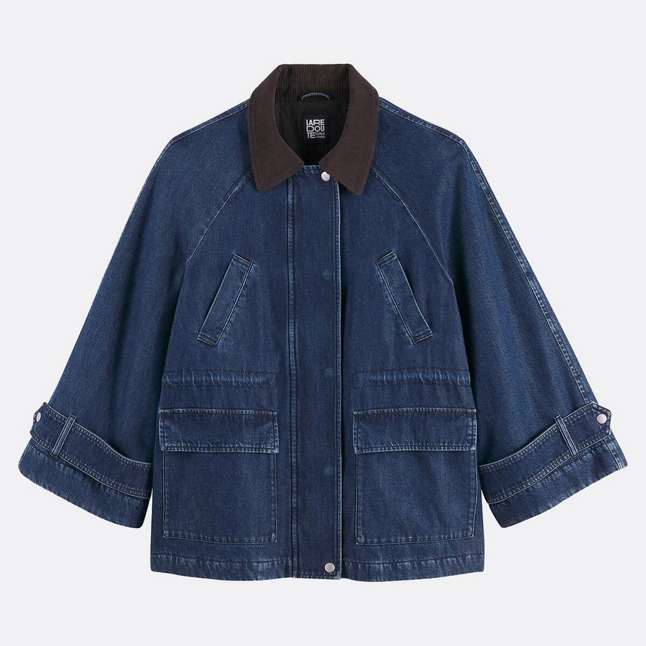 La Redoute Collections Manteau mi-long fermeture zippée  