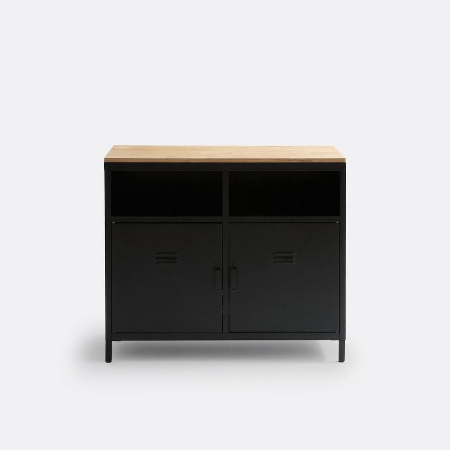 La Redoute Intérieurs Küchen-Sideboard HIBA mit 2 Türen und 2 Fächern  