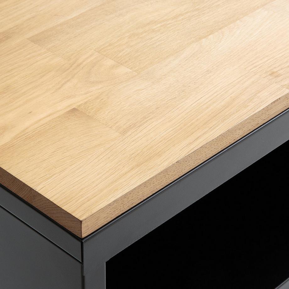 La Redoute Intérieurs Küchen-Sideboard HIBA mit 2 Türen und 2 Fächern  