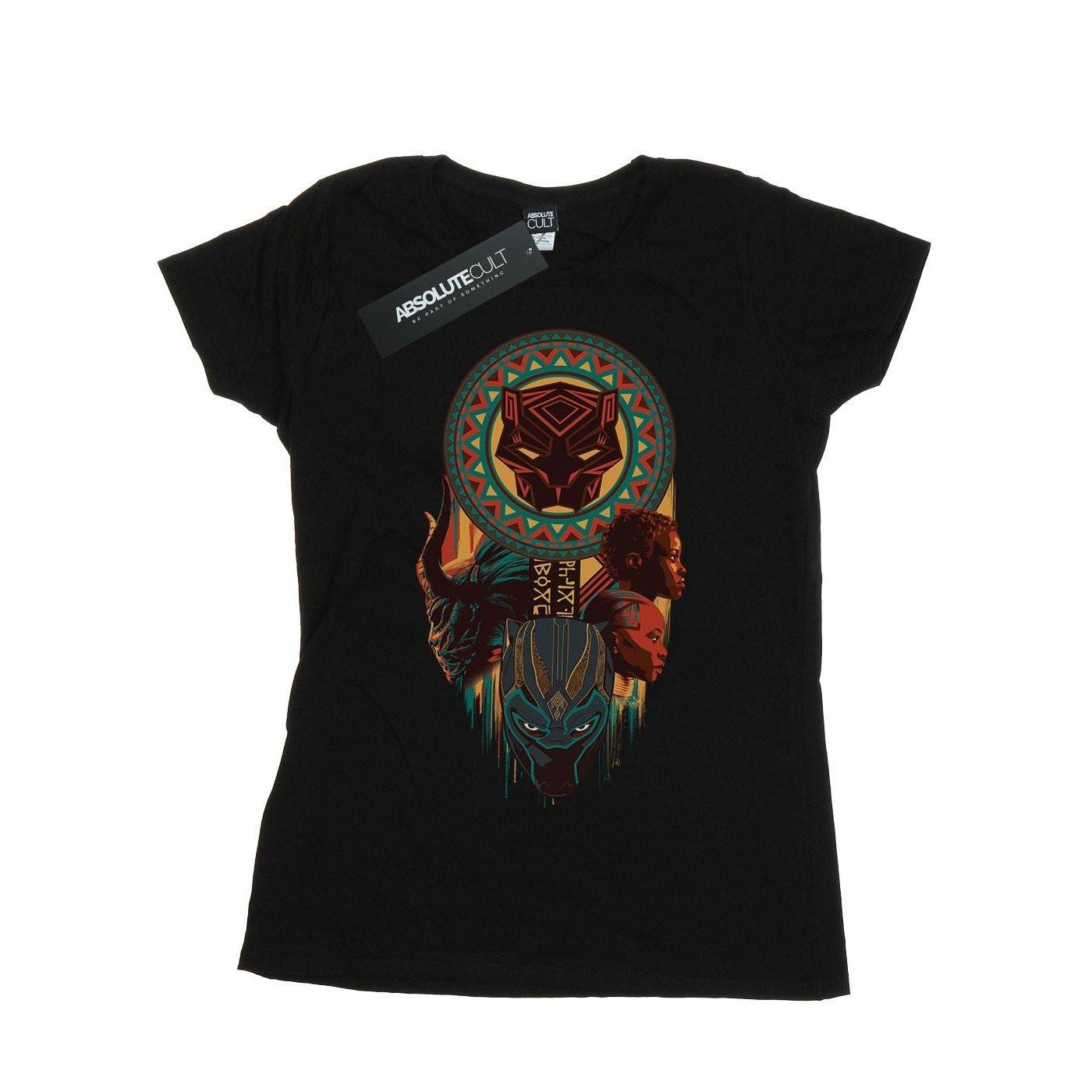 Image of Black Panther Totem Tshirt Damen Schwarz S