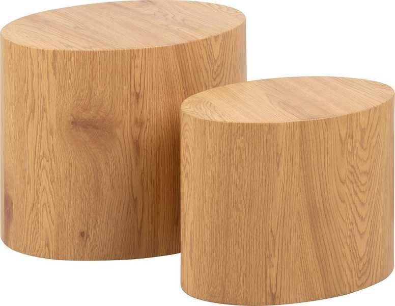 mutoni Table basse Mizzu chêne  