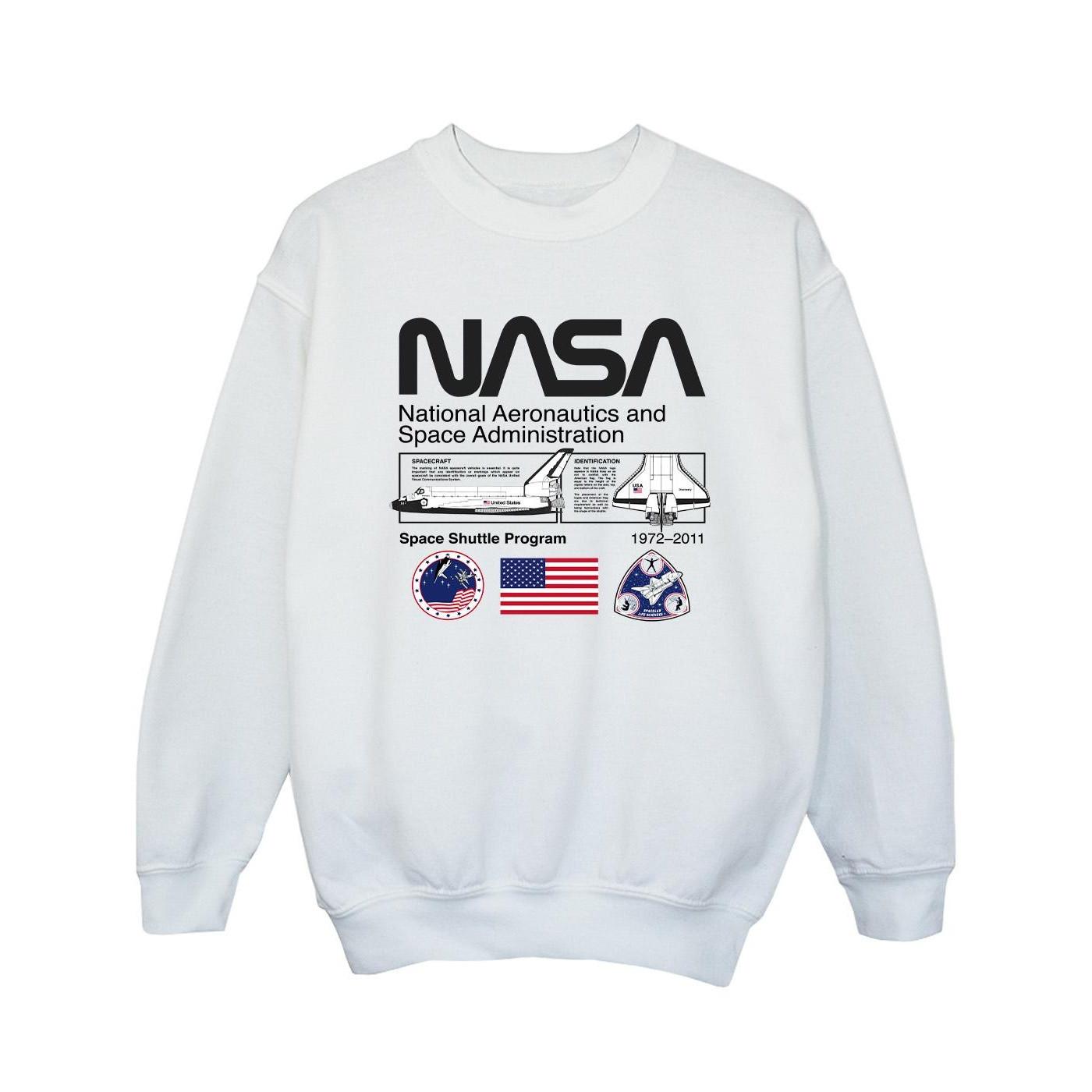 Image of Space Admin Sweatshirt Mädchen Weiss 116