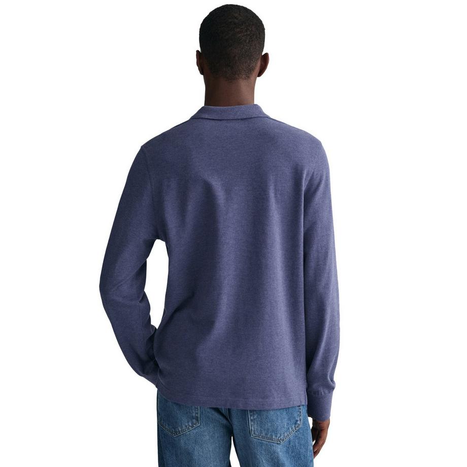 GANT Poloshirt  1er Pack Bequem sitzend-Regular Shield Longsleeve Pique Rugger  